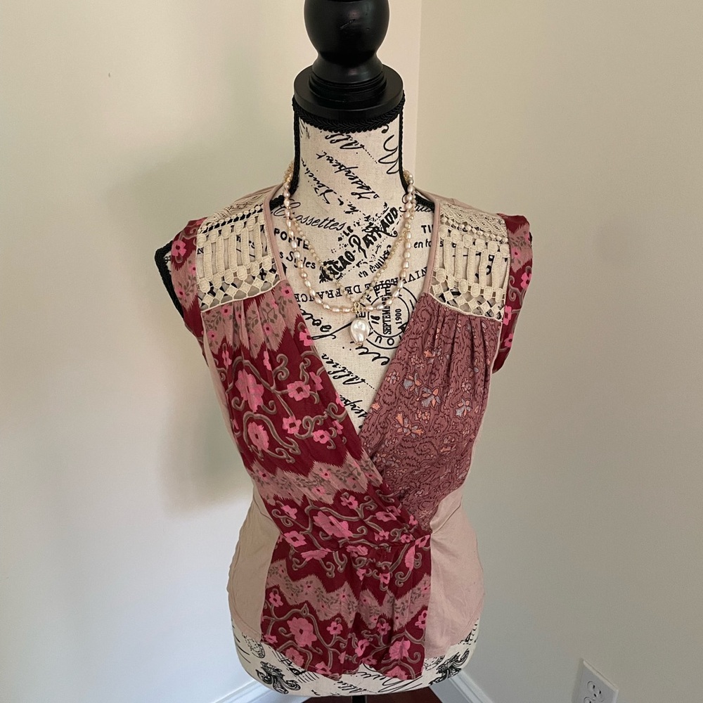 Anthropologie TINY Capped Sleeveless Top